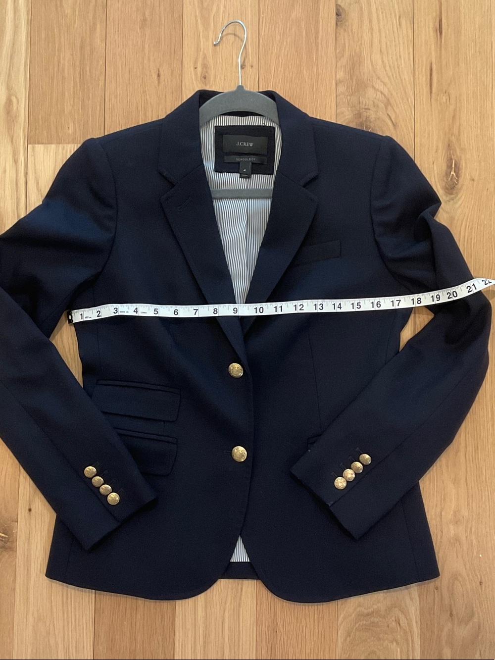 J. Crew Black Tailored Blazer with Gold Buttons - Picture 5 of 6